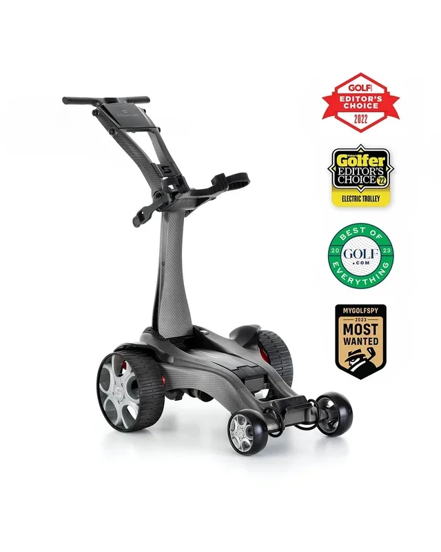Stewart Q Carbon Follow Range Remote Control Golf Caddy