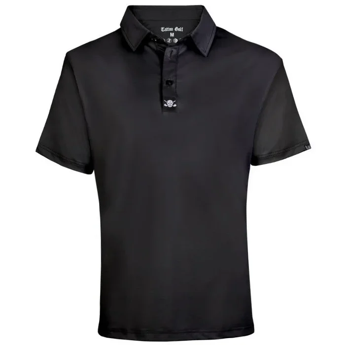 Still Basic Cool-Stretch Golf Shirt | Black
