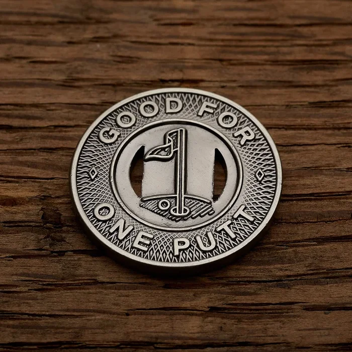 Subway Token Magnetic Golf Ball Marker | Nickel