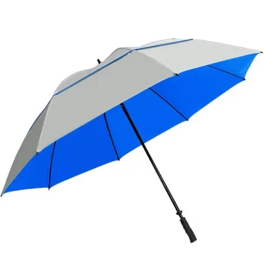 Sun Tek 68″ UV Protection Wind Cheater Vented Canopy Umbrella (Silver/Blue)