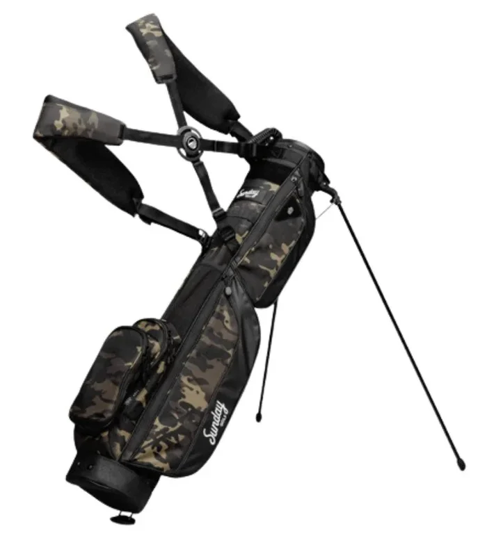 Sunday Golf Loma XL Golf Stand Bag Camo Black