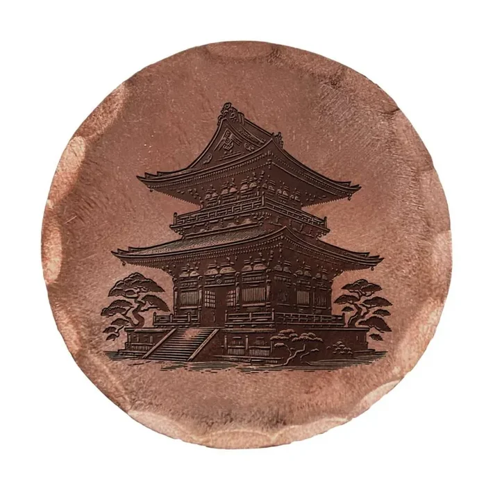 Sunfish: Copper Ball Marker – Japanese Temple