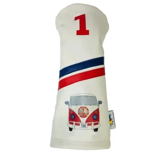 Sunfish: Driver Headcover – Peace Love Golf Bus