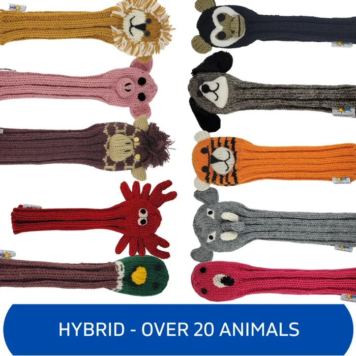 Sunfish: Hand-Knit Animal Headcovers – Hybrid