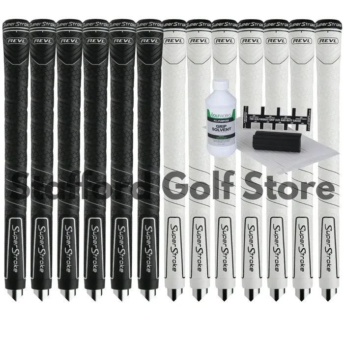 Super Stroke REVL Comfort Golf Club Grips Standard or Midsize (13pcs) + Golf Regripping Kits