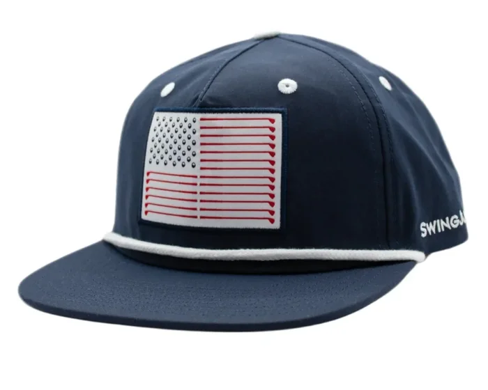 SwingJuice Golf Flag Performance Rope Hat Navy
