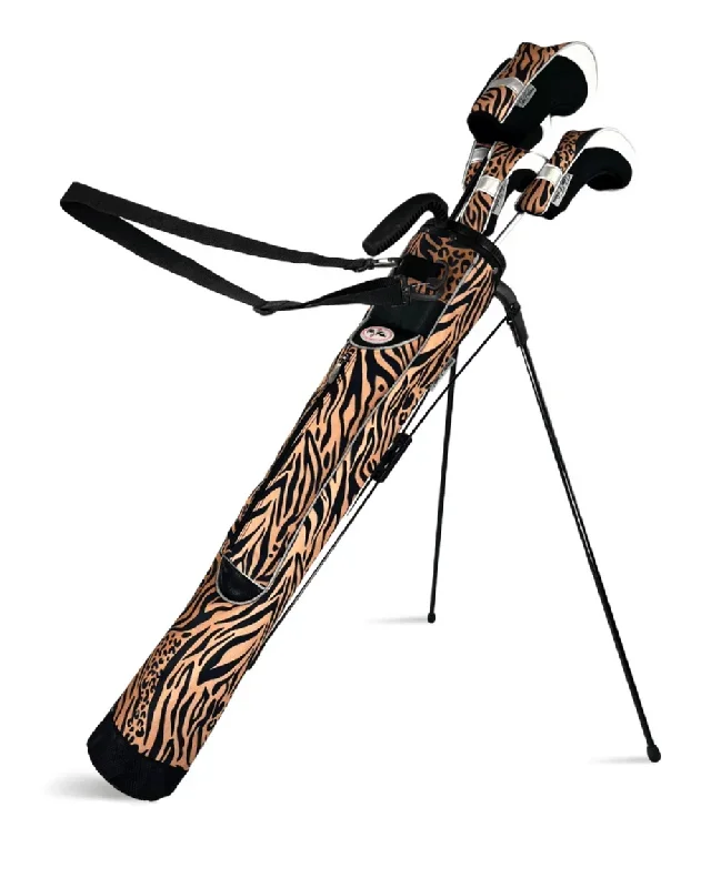 Taboo Fashions: Ladies Designer Sunday Golf Range Bag with Stand – Wildcat