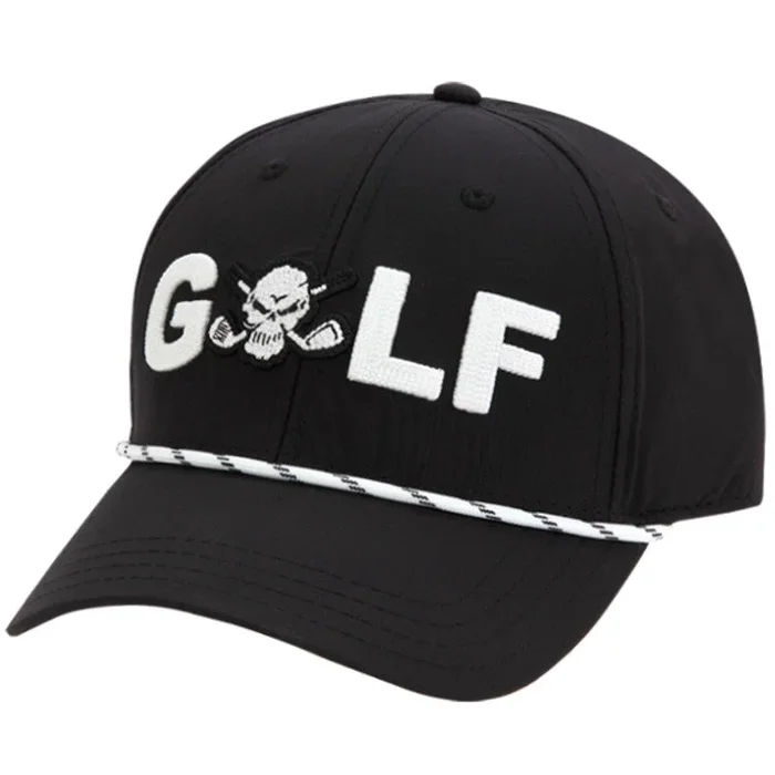 Tattoo Golf: G☠️LF Tri-Tech Performance Golf Hat – Black