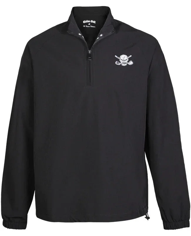 Tattoo Golf: Men’s Windbreaker Quarter Zip Pull Over – Black