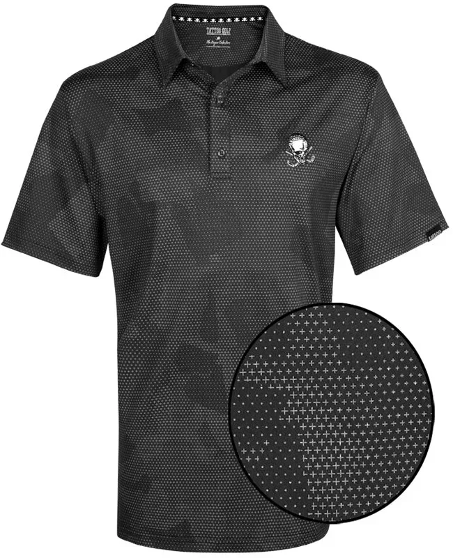 Tattoo Golf: Rogue Cool-Stretch Golf Shirt – Black