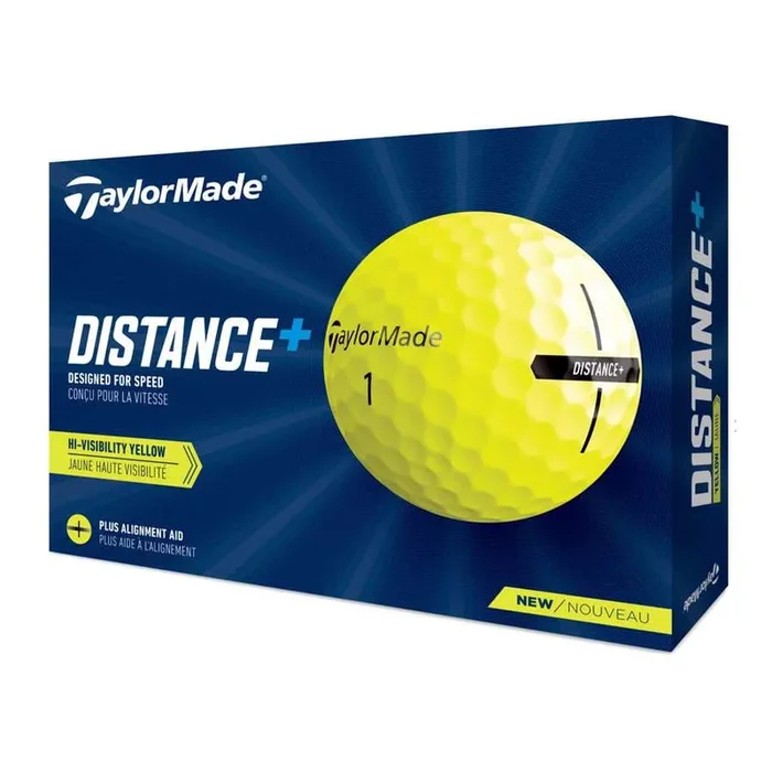 TaylorMade 2022 Distance+ Yellow Golf Balls
