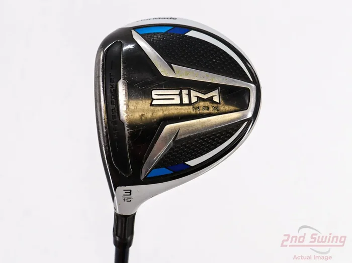 TaylorMade SIM MAX Fairway Wood 3 Wood 3W 15° Fujikura Ventus Blue 5 Graphite Regular Left Handed 43.5in (D-82440201089)