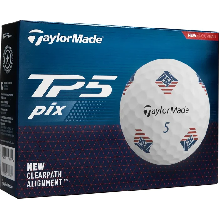 TaylorMade TP5 PIX 3.0 USA Golf Balls