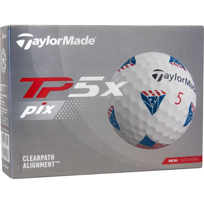TaylorMade TP5x PIX USA 2.0 Golf Balls