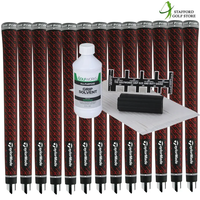 TaylorMade Z-Grip Standard Golf Grips (13pcs) + Golf Grip Regripping Kit