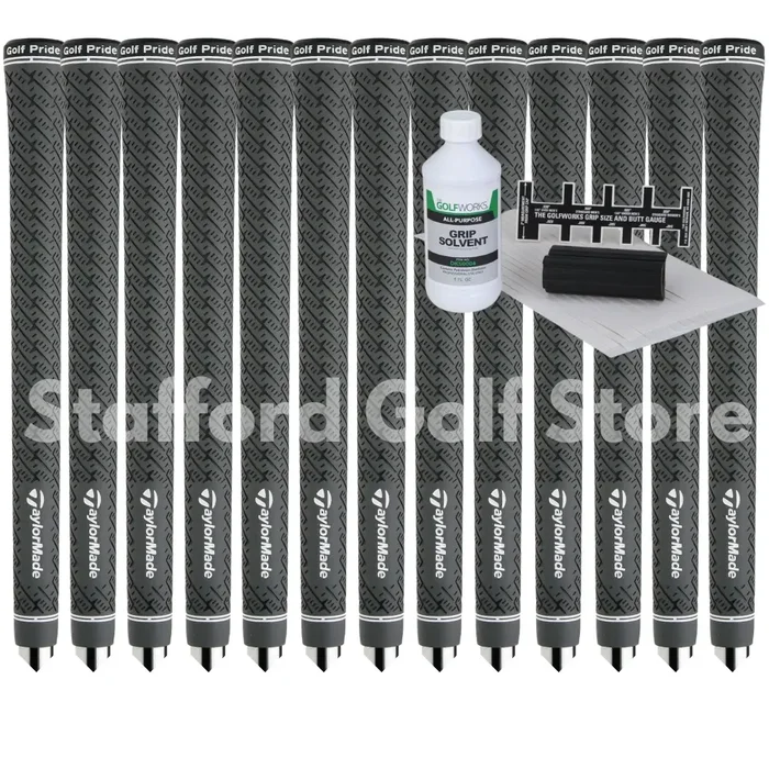 TaylorMade Z-Grip Standard Grey (13pcs) + Golf Regripping Kits