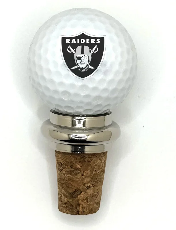 Team Golf LV Raiders Cork Wine Stopper