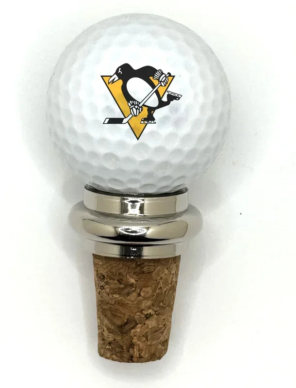 Team Golf PIT Penguins Cork Wine Stopper