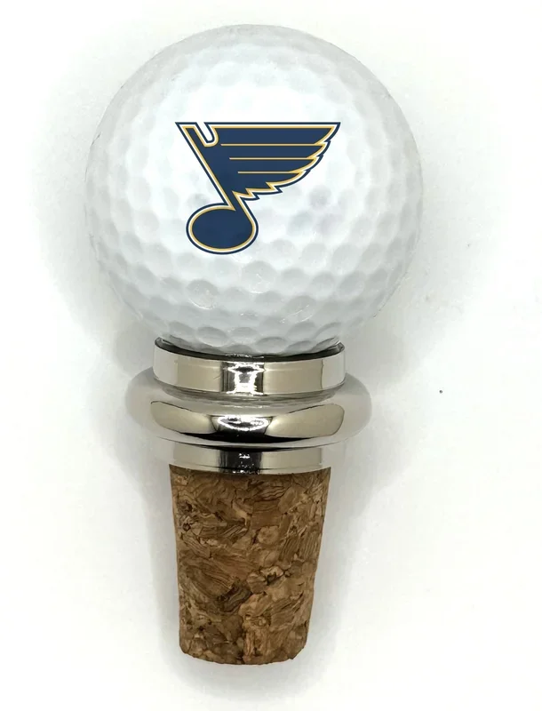 Team Golf STL Blues Cork Wine Stopper