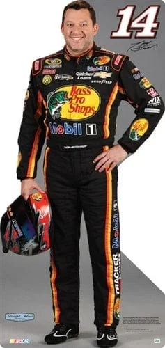 Team Image: Miniature Cardboard Cutout – Tony Stewart #14 Bass Pros Shops