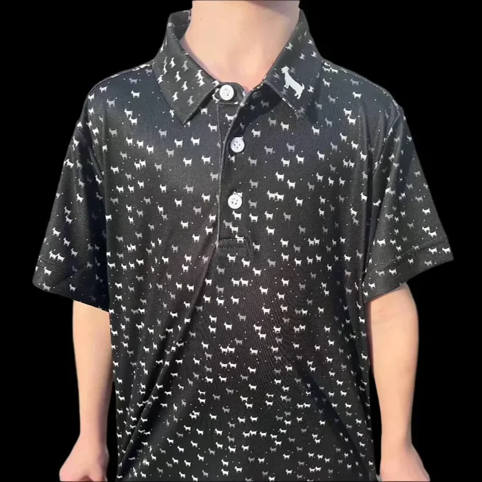 THE BLACK DANCING GOATS YOUTH POLO