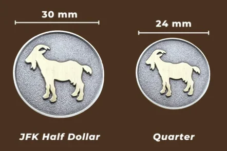 The GOAT Golf Ball Marker (30mm diameter)