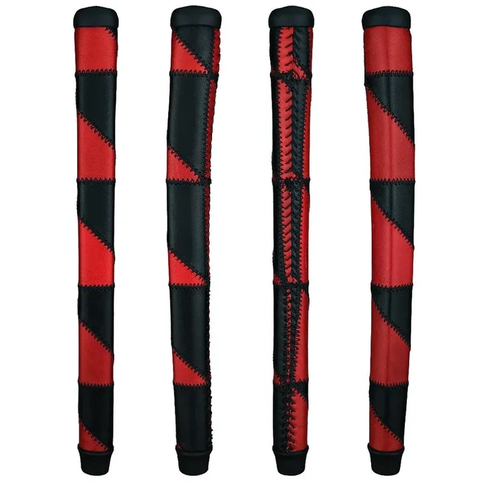 THE GRIP MASTER PATCHWORK CABRETTA PUTTER GRIP – BLACK/RED