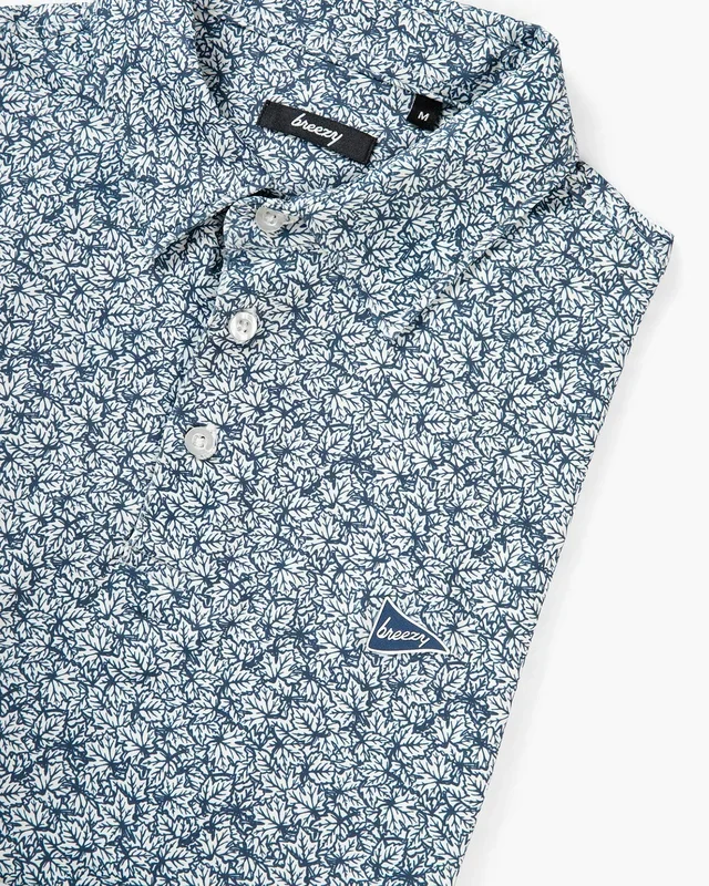 The Raking Leaves Navy Polo