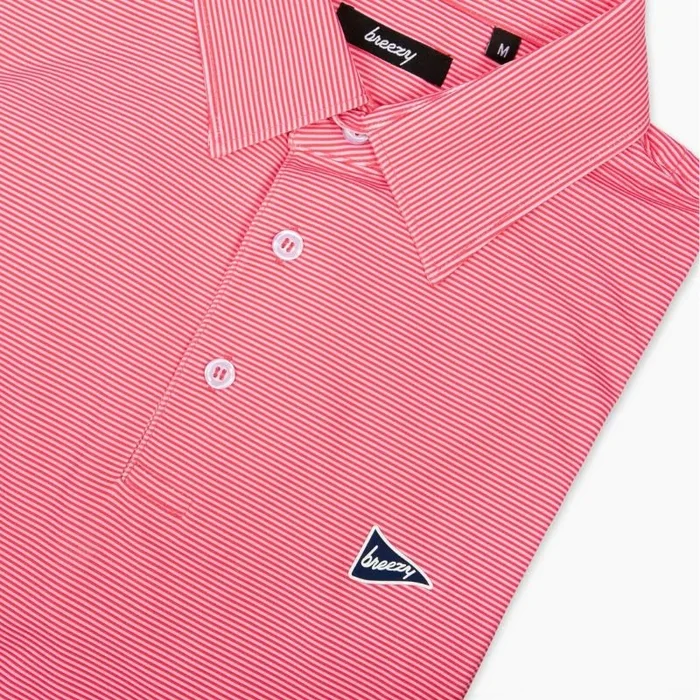 The Red & Pink Stripe Polo