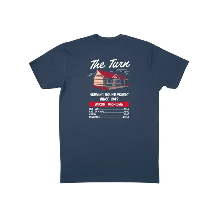 The Turn Heathered Navy Tee