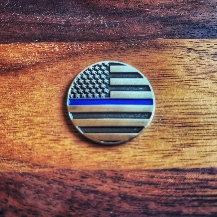 Thin Blue Line Magnetic Golf Ball Marker