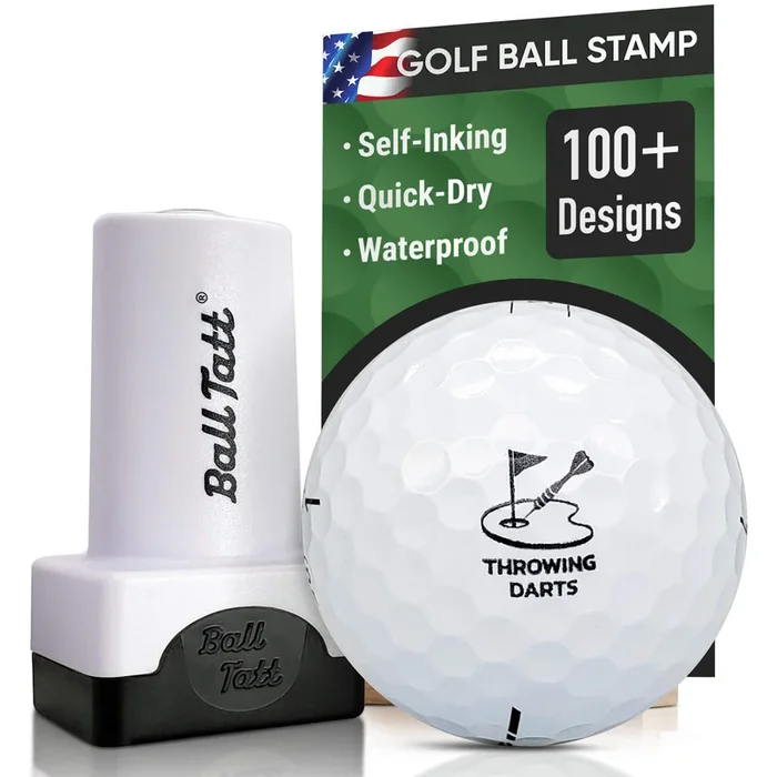 Throwing Darts Golf Stamp