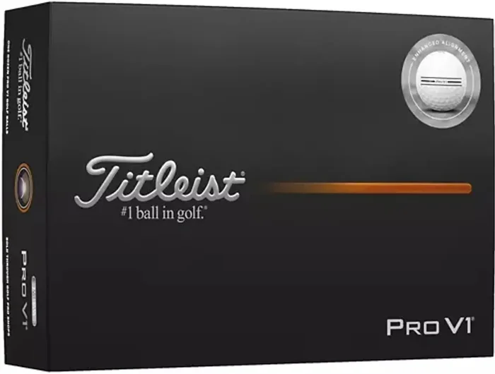 Titleist 2025 Pro V1 Enhanced Alignment Golf Balls