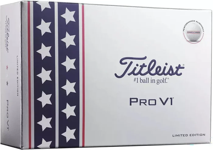 Titleist Limited Edition Pro V1 USA Performance Alignment Golf Balls