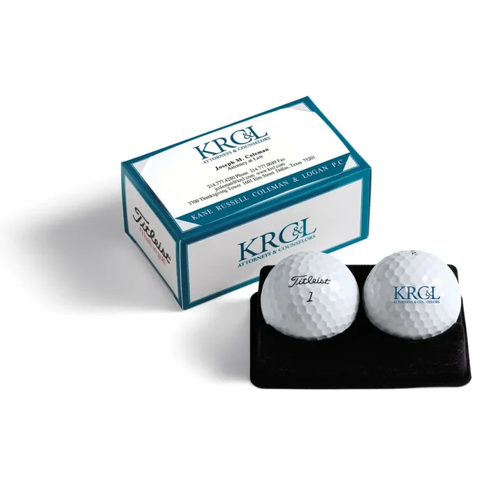 Titleist PackEdge Custom 2-Ball Business Card Box
