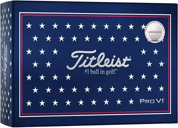 Titleist Pro V1 USA Golf Balls [6 Pack] White