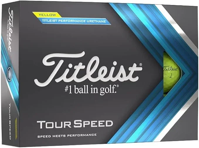 Titleist Tour Speed (1 Dozen) Golf Balls – Yellow