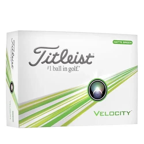 Titleist Velocity Golf Balls – Matte Green – Dozen