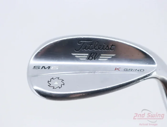 Titleist Vokey SM6 Tour Chrome Wedge Lob LW 58° 12 Deg Bounce K Grind SM6 BV Steel Wedge Flex Right Handed 36.0in (D-72440123977)