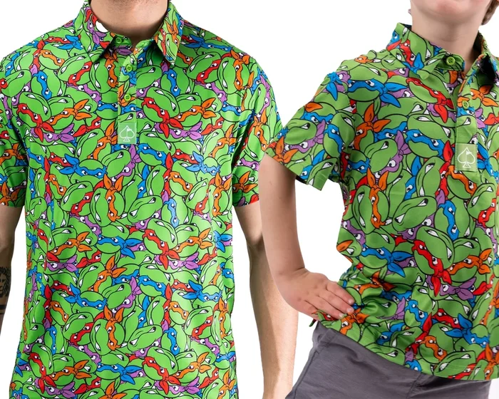 TMNT Mean Green – Father Son Matching Polo Bundle