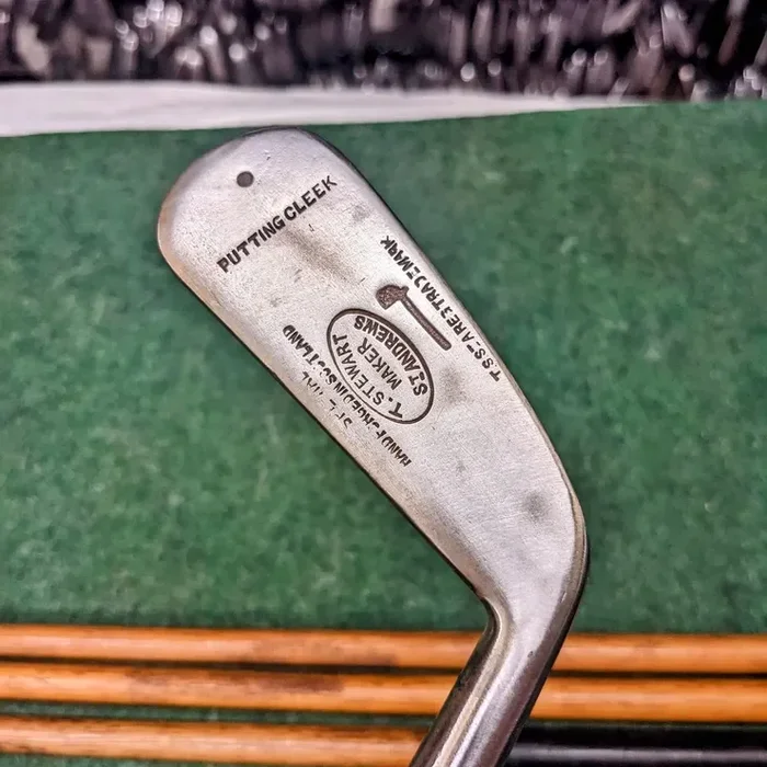 Tom Stewart Putting Cleek Hickory Shafted Inspection Mark