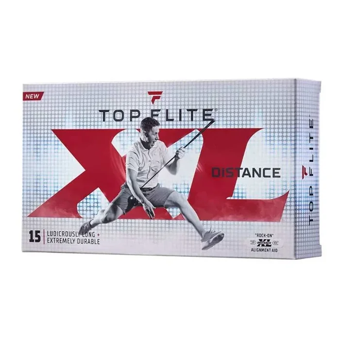 Top Flite XL Distance Golf Balls – 15 Pack
