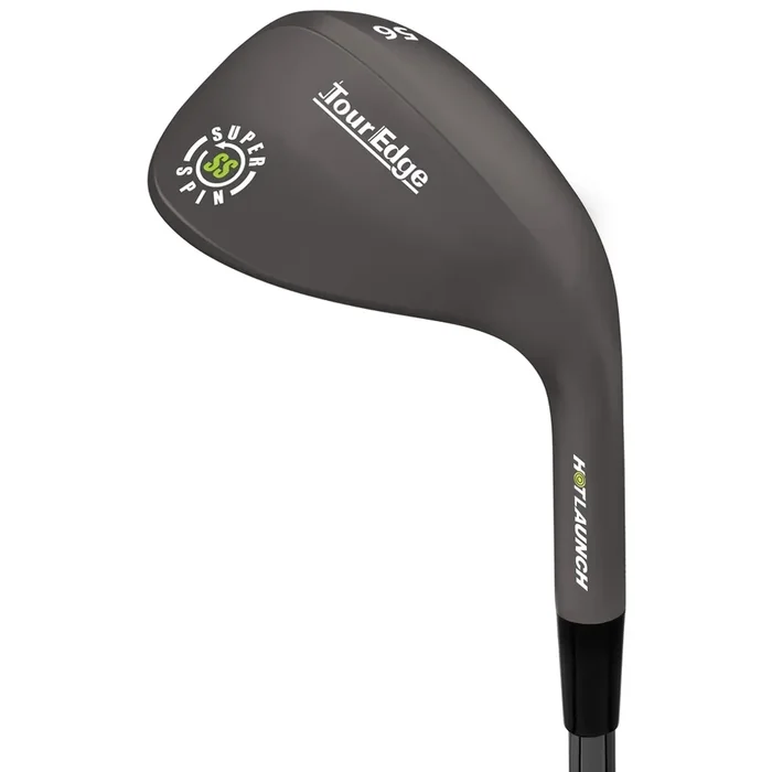 Tour Edge Hot Launch Super Spin Black Nickel Steel Wedge