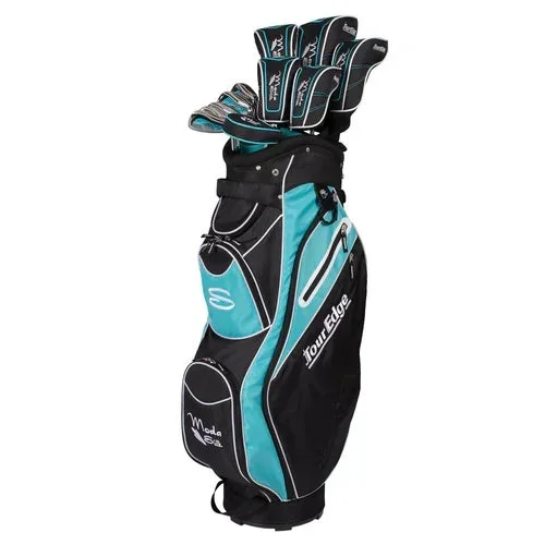 Tour Edge Moda Silk Complete Package Women’s 11 Clubs +1″ Length Black Teal