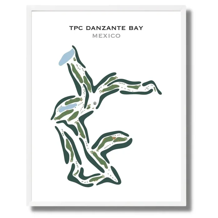 TPC Danzante Bay, Mexico – Printed Golf Course