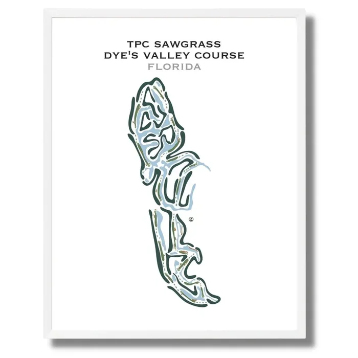 TPC Sawgrass Dye’s Valley Course, Florida – Printed Golf Courses
