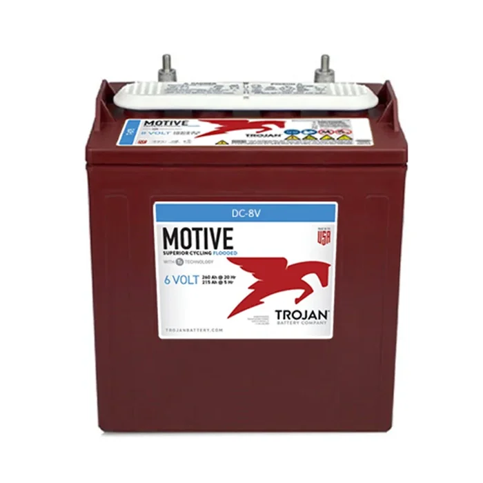 Trojan Motive DC-8V 8V Deep-Cycle Flooded Battery