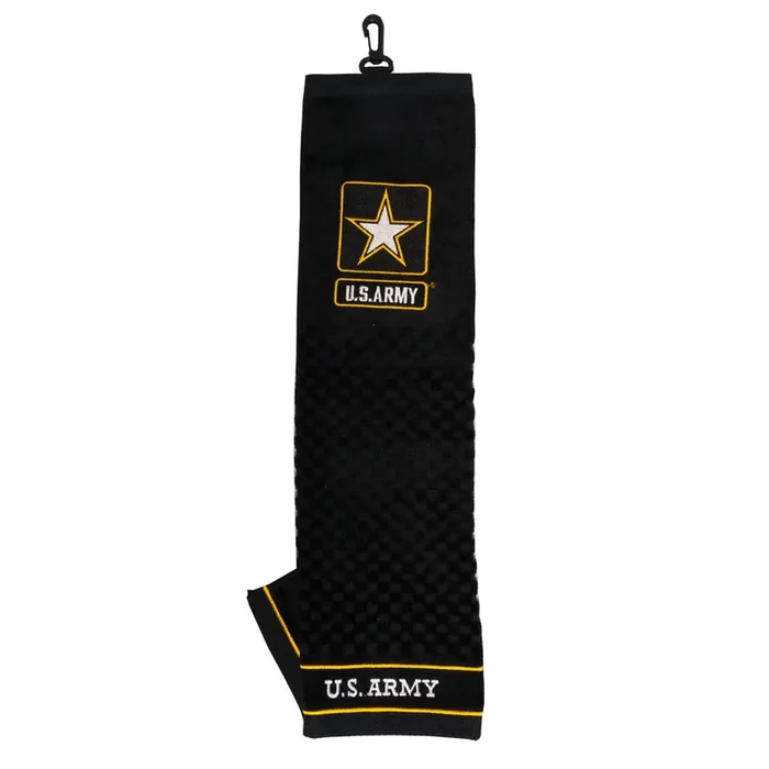U.S. Military Embroidered Golf Towel – 16”x25” Trifold Patriotic Golf Towel