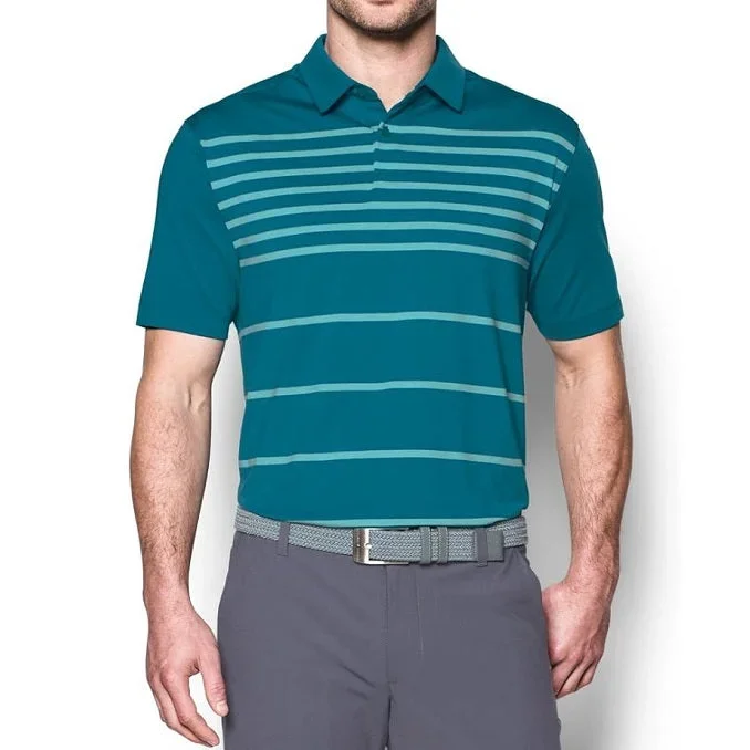 Under Armor Men’s CoolSwitch Brassie Stripe Polo Golf Shirt