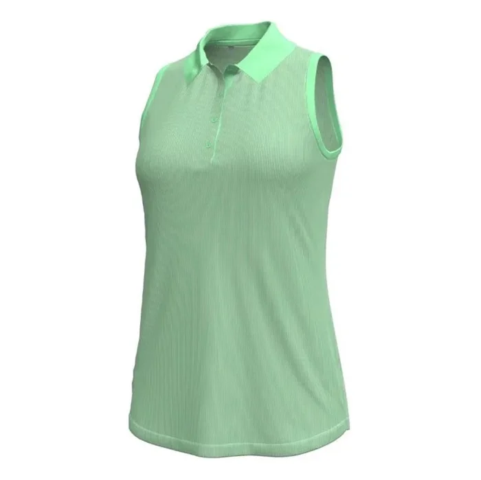 Under Armour Women’s Playoff 3.0 Pin Stripe Jacquard Sleeveless Golf Polo